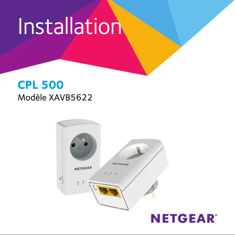 Page 1 de la notice Guide d'installation Netgear XAVB5622