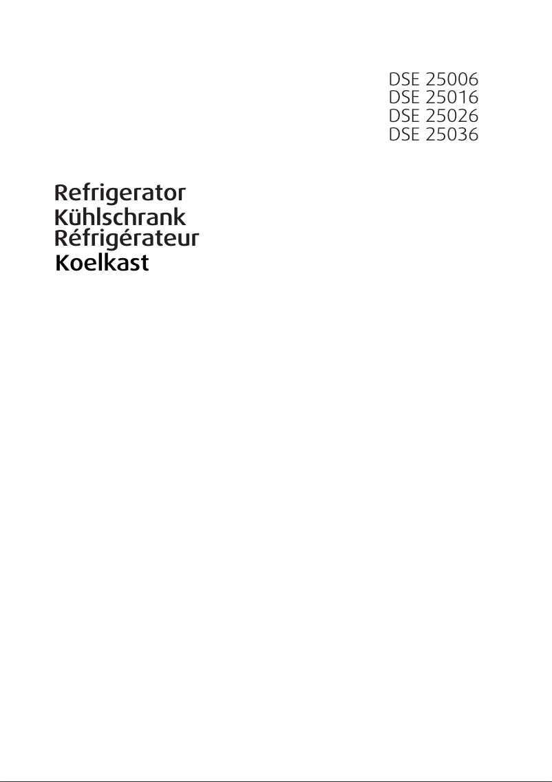 Page 1 de la notice Manuel utilisateur Beko DSE 25036