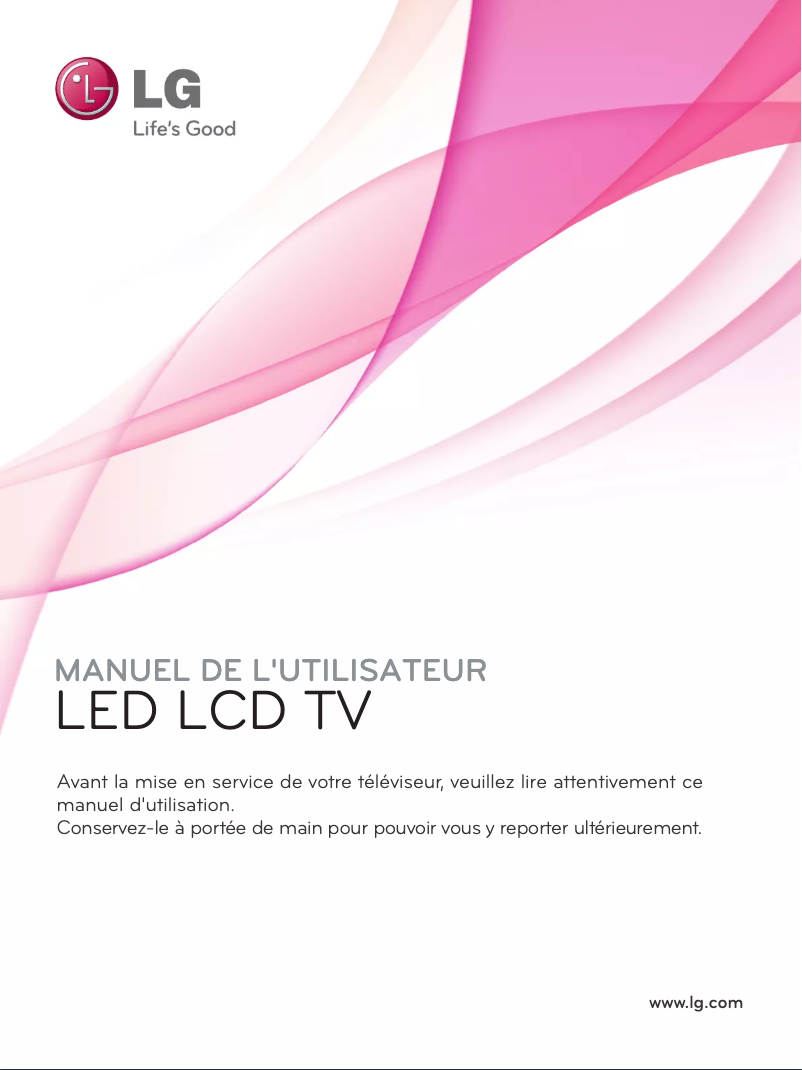 Page 1 de la notice Manuel utilisateur LG 72LZ9700