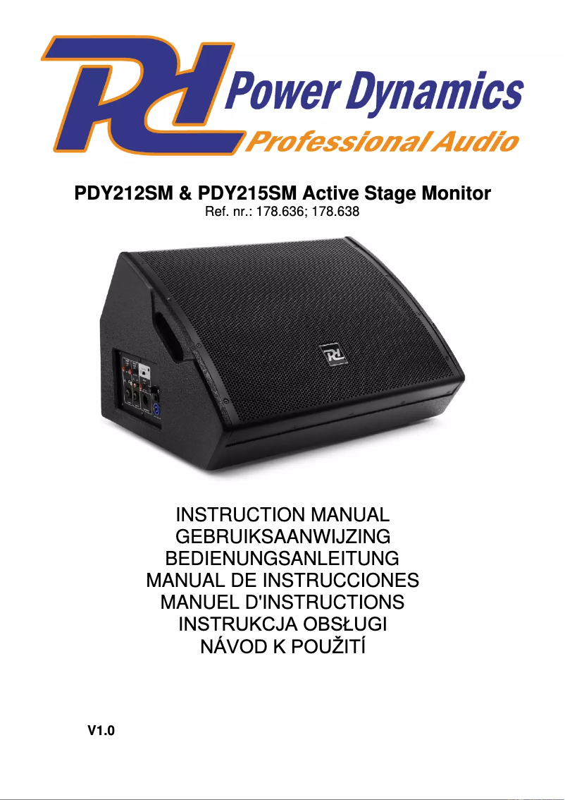 Image de la première page du manuel de l'appareil PDY215SM