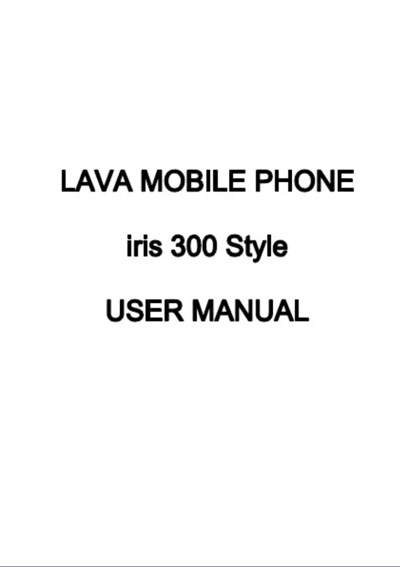 Page n°1 - Manuel utilisateur Lava Iris 300 Style