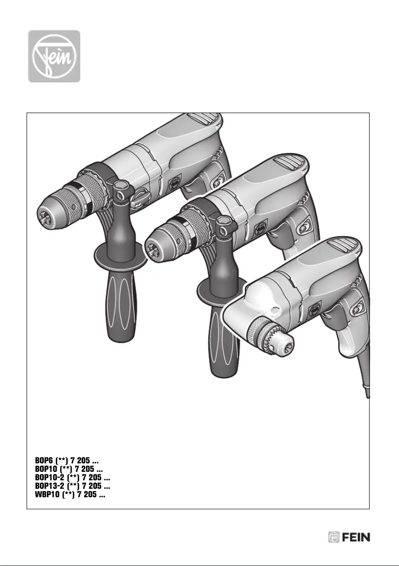Page n°1 - Manuel utilisateur Fein BOP 6