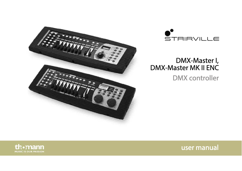 Página 1 del manual Manual de usuario Stairville DMX-Master MK II ENC