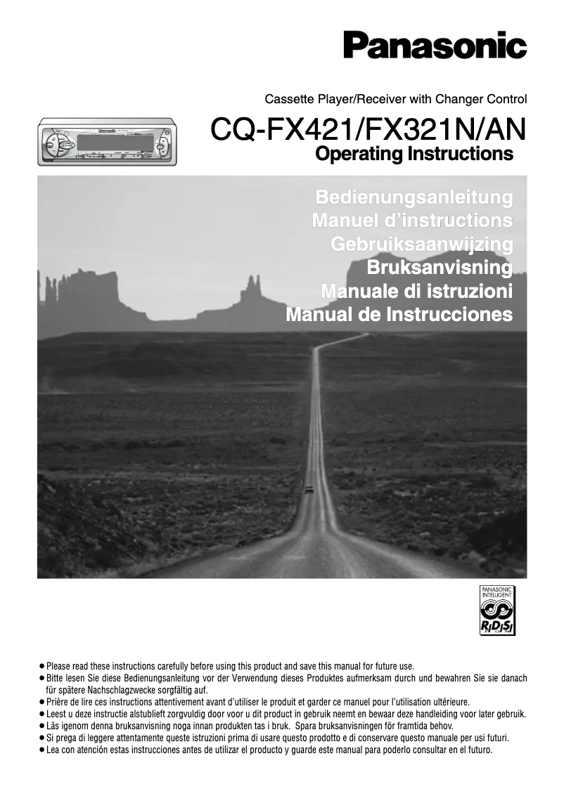 Image de la première page du manuel de l'appareil CQ-FX421AN