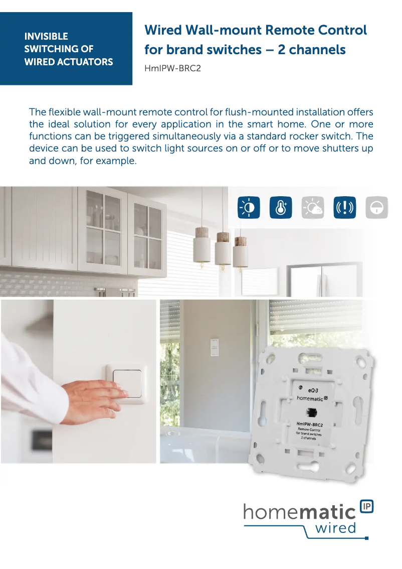 Image de la première page du manuel de l'appareil HMIPW-BRC2