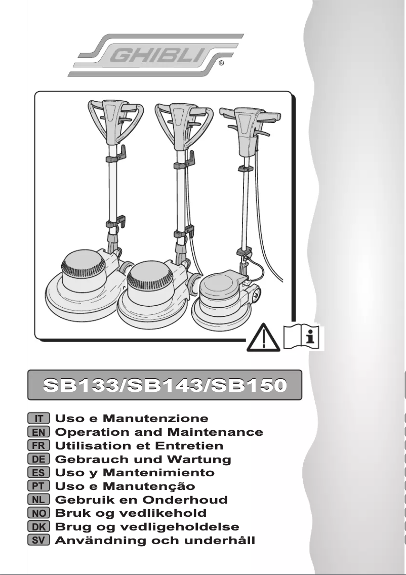 Page 1 de la notice Manuel utilisateur Ghibli SB133