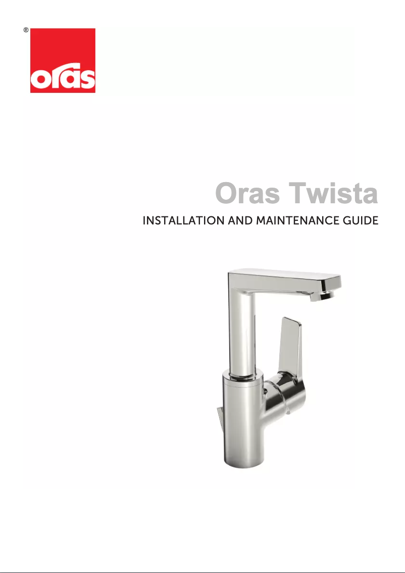 Page n°1 - Manuel utilisateur Oras Twista 3803F