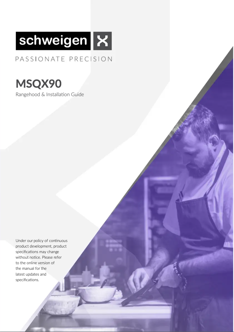 Imagen de la primera página del manual del dispositivo MSQX90