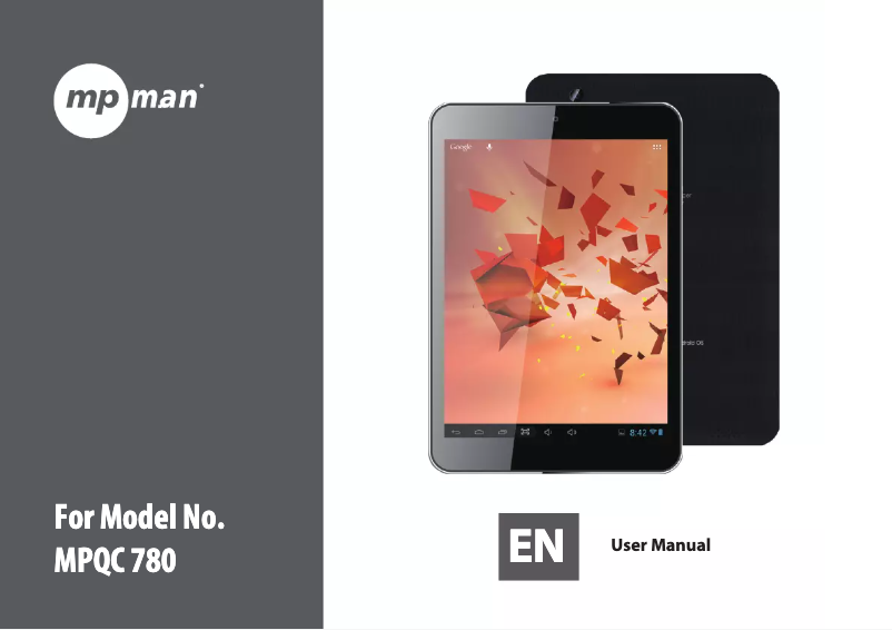 Page n°1 - Manuel utilisateur Mpman MPQC780