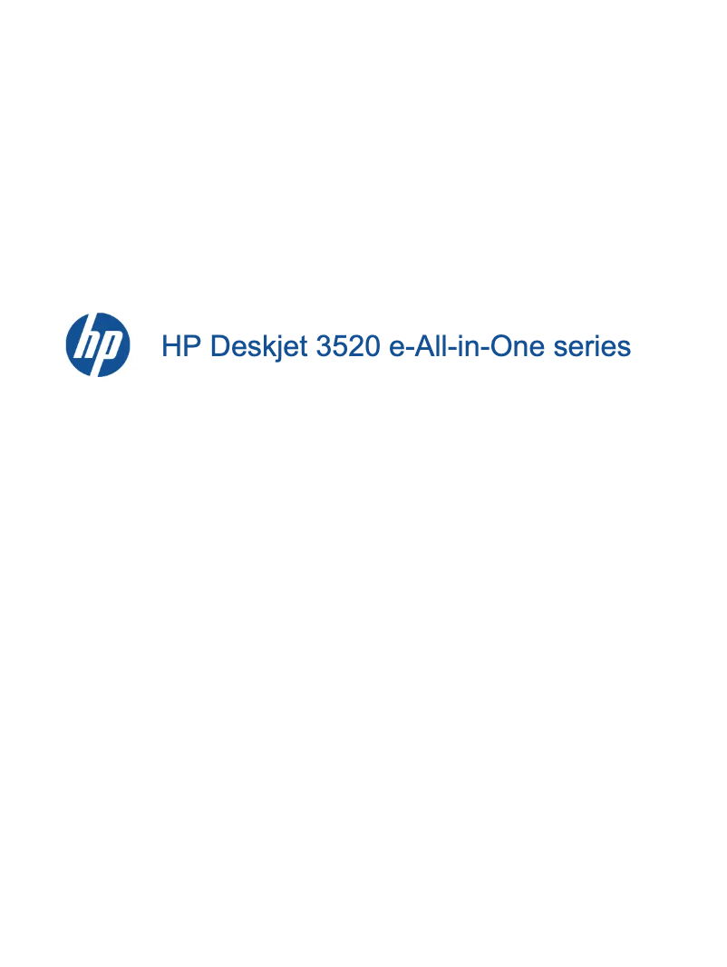 Page n°1 - Manuel utilisateur HP Deskjet Ink Advantage 3525 e-All-in-One