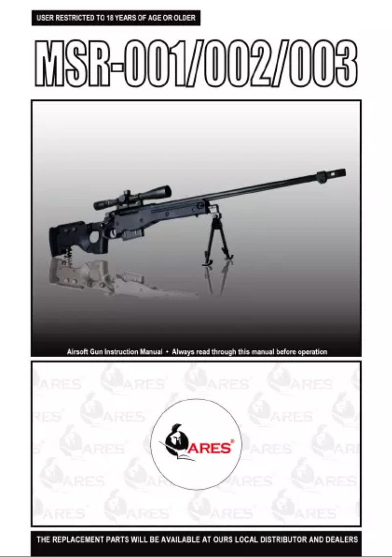 Page 1 de la notice Manuel utilisateur Ares MSR-001