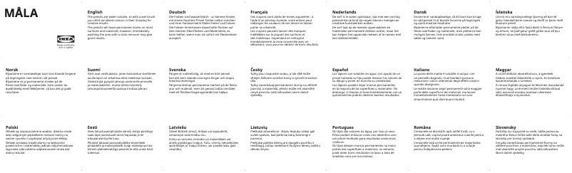 Image de la première page du manuel de l'appareil MÅLA 105.659.32