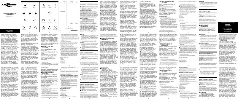 Page 1 of the manual User Manual Ansmann Cabinet light M