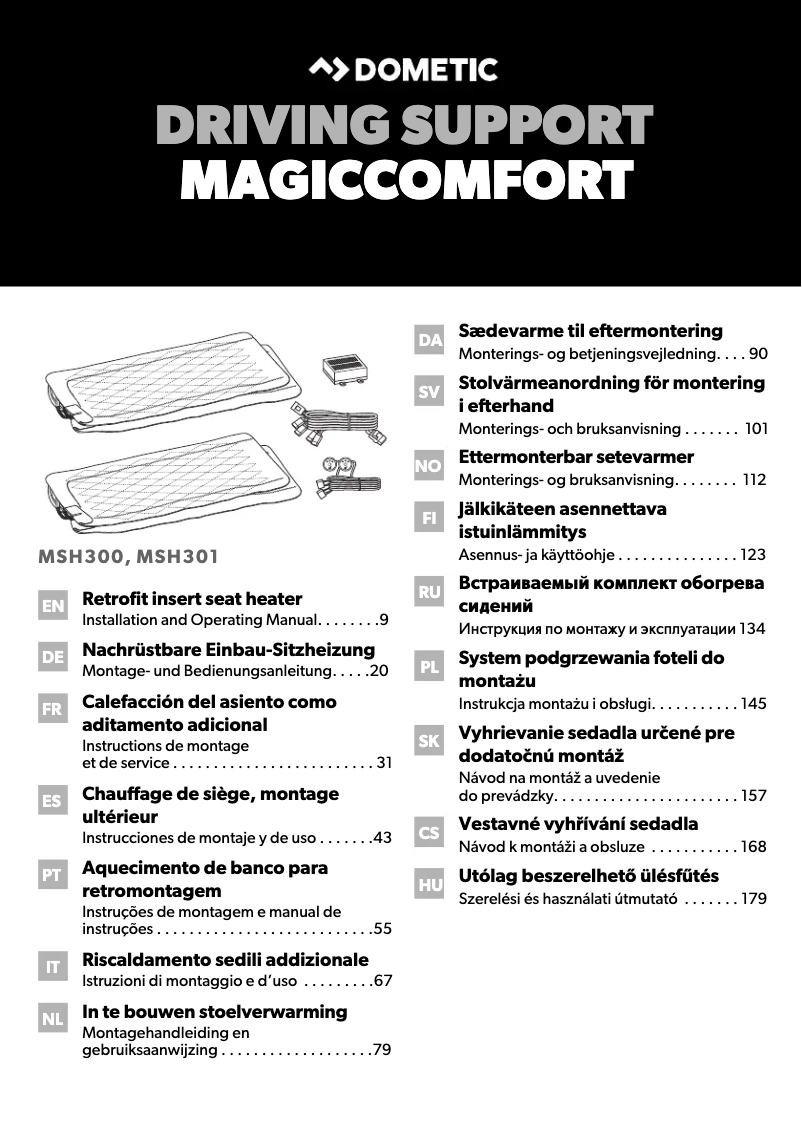 Image de la première page du manuel de l'appareil MagicComfort MSH 300