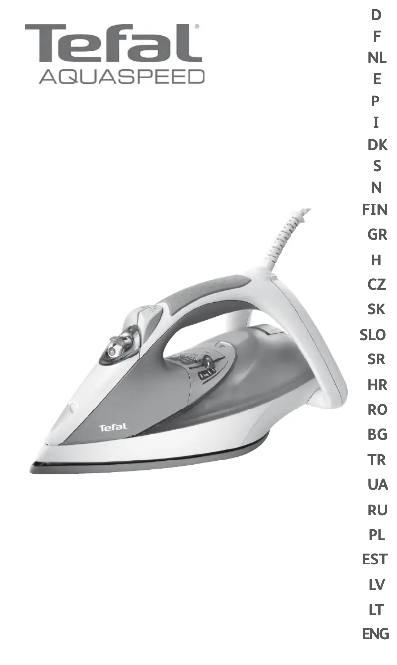 Página 1 del manual Manual de usuario Tefal AquaSpeed FV5110