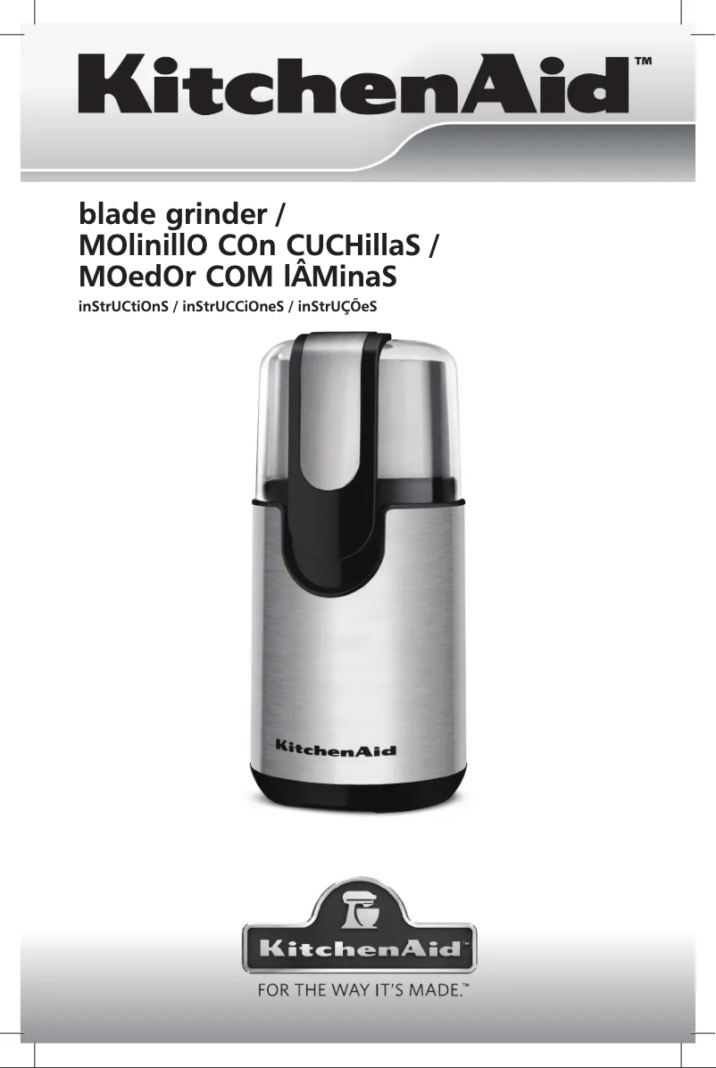 Page 1 de la notice Manuel utilisateur KitchenAid KCG111