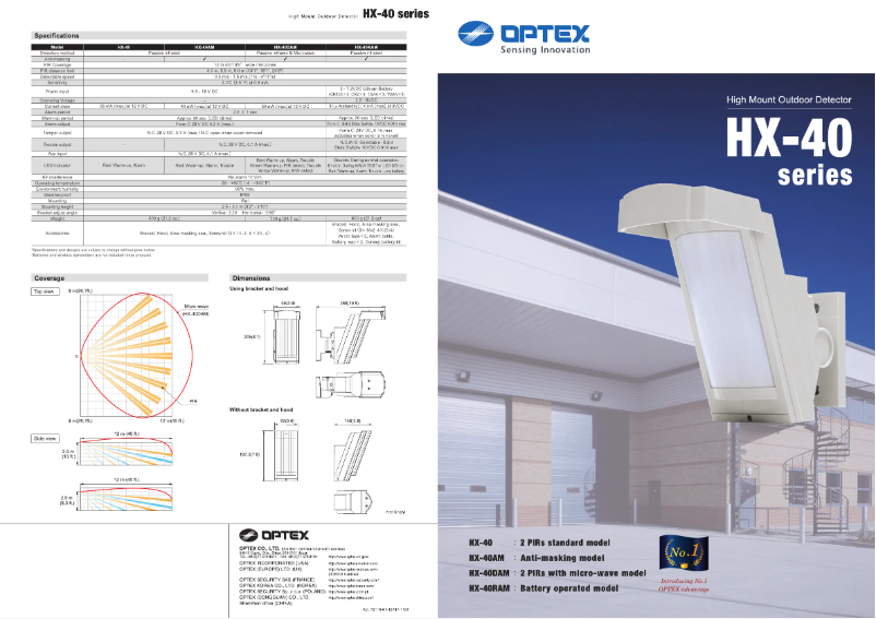 Image de la première page du manuel de l'appareil HX-40AM