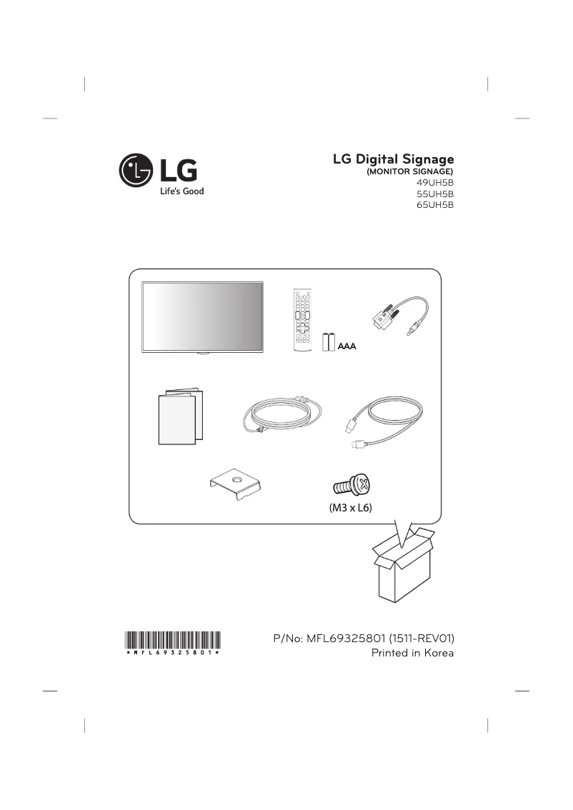 Página 1 del manual Manual de usuario LG 65UH5B