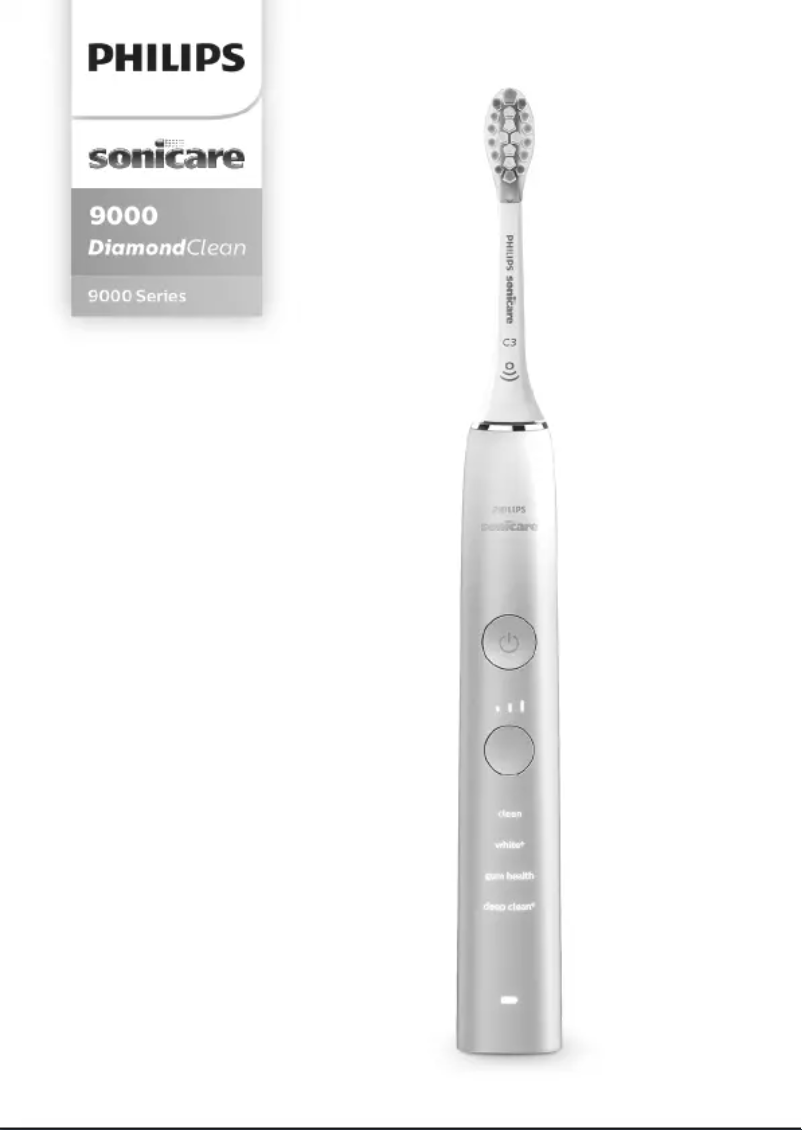 Page 1 de la notice Manuel utilisateur Philips Sonicare DiamondClean 9000 HX9913