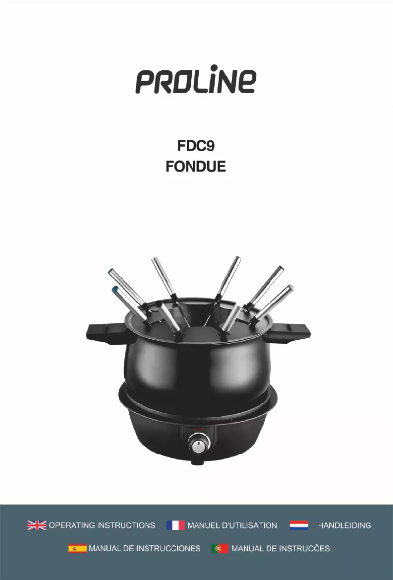 Page 1 of the manual User Manual Proline FDC9
