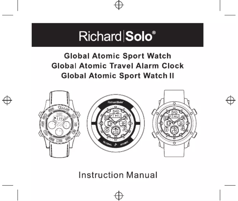 Image de la première page du manuel de l'appareil Global Atomic Sport SC003
