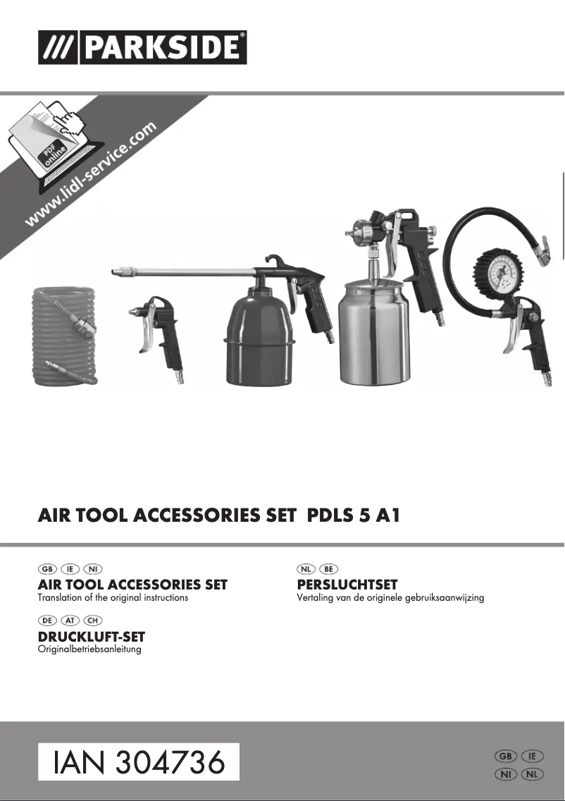 Page n°1 - Manuel utilisateur Parkside PDLS 5 A1