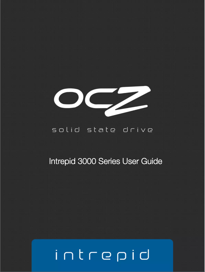 Page n°1 - Manuel utilisateur OCZ Intrepid 3800