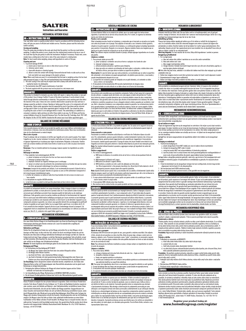 Página 1 del manual Manual de usuario Salter 139 RDKR