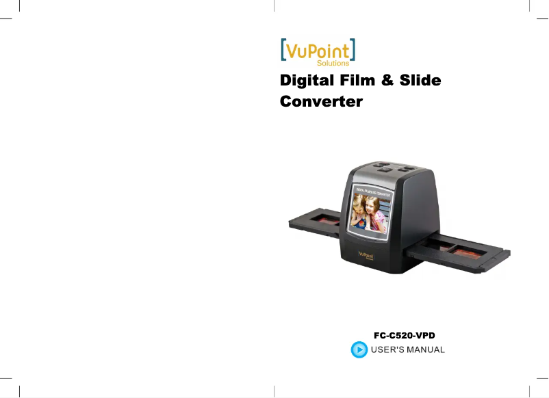 Page 1 de la notice Manuel utilisateur Vupoint Solutions FC-C520-VPD