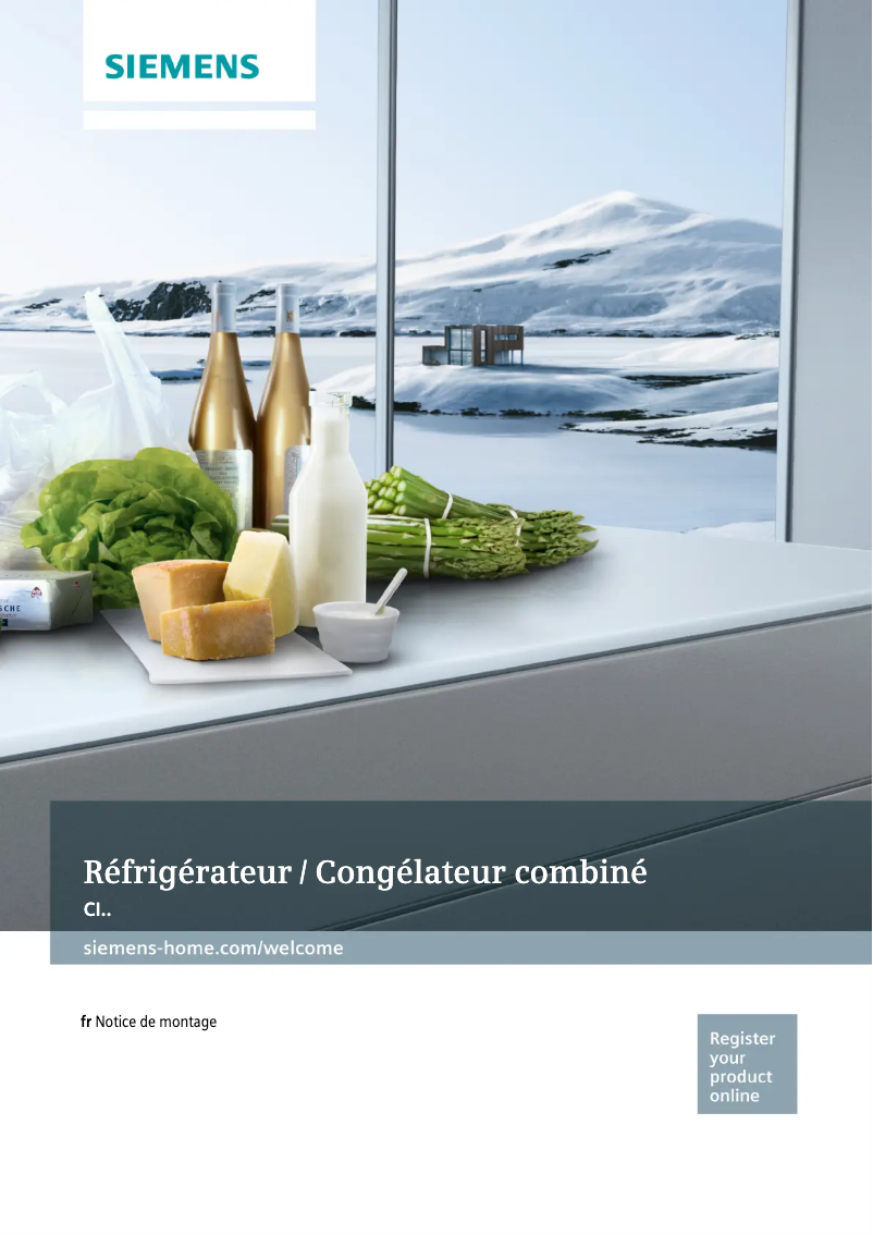 Page 1 de la notice Guide d'installation Siemens CI36BP01