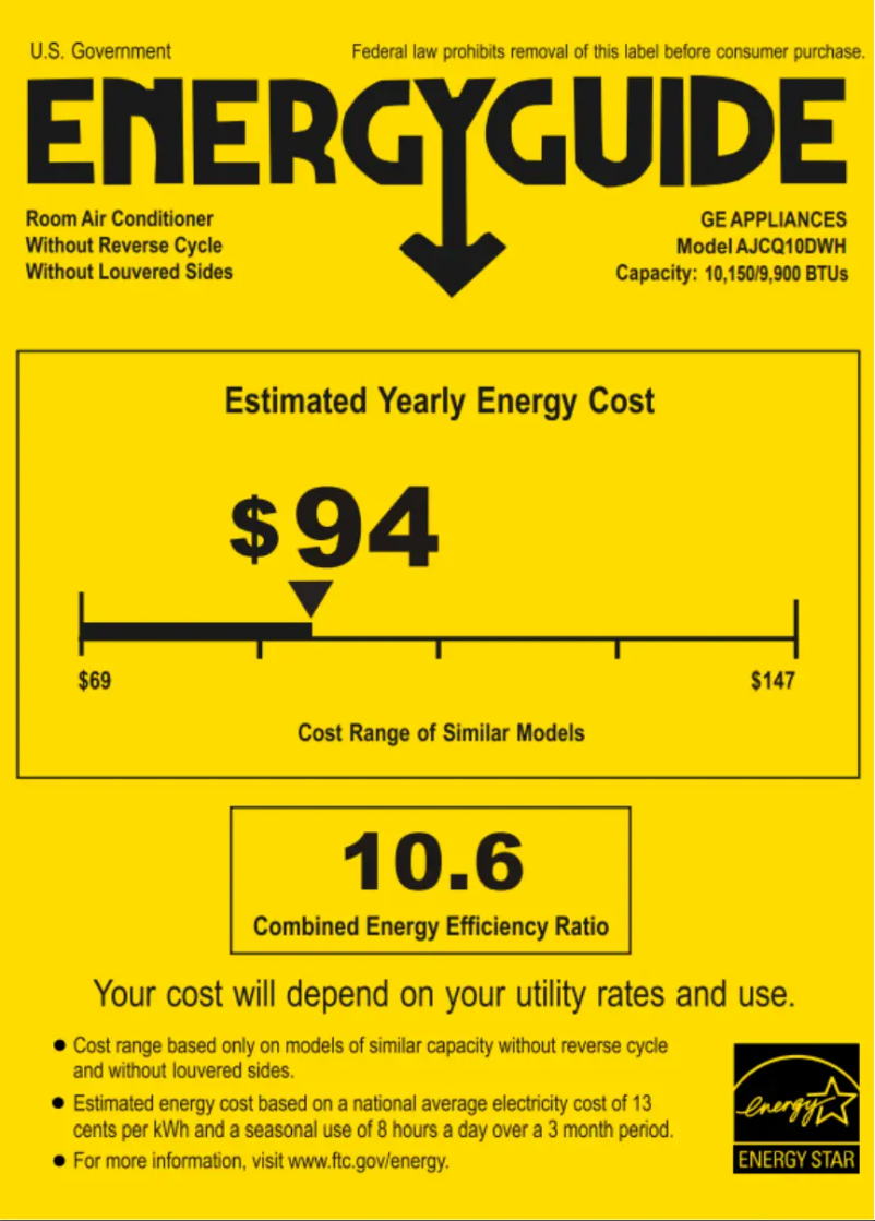Image de la première page du manuel de l'appareil AJCQ10DWH