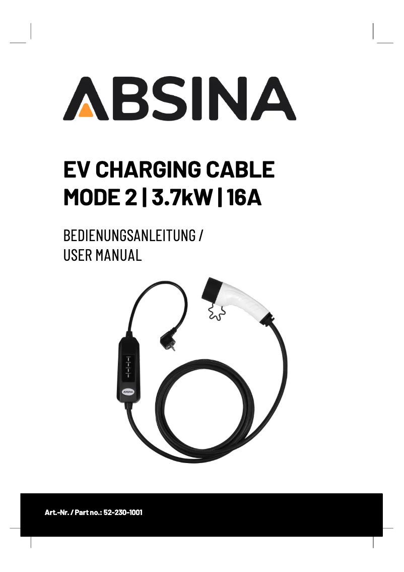 Page n°1 - Manuel utilisateur Absina Mode2