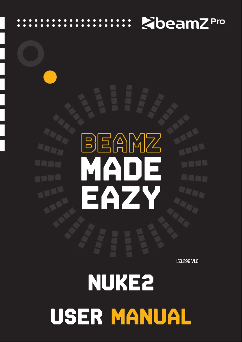 Page 1 de la notice Manuel utilisateur BeamZ NUKE2