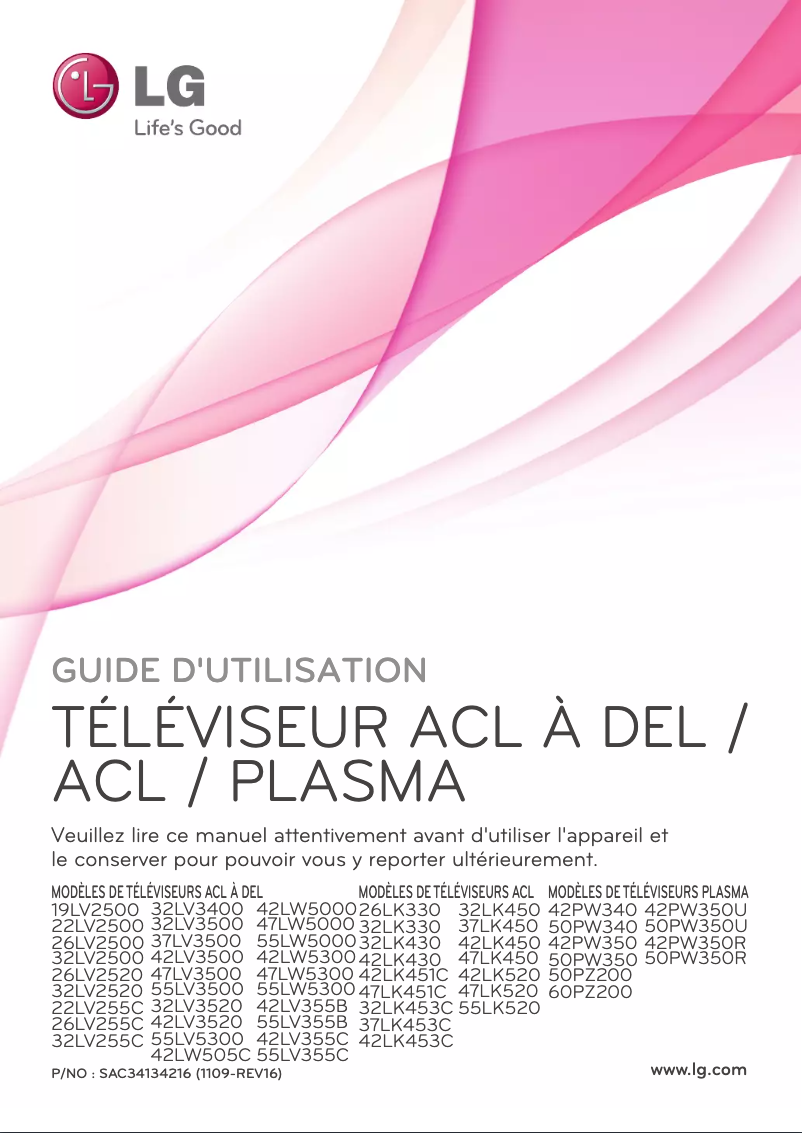 Página 1 del manual Manual de usuario LG 22LV2500