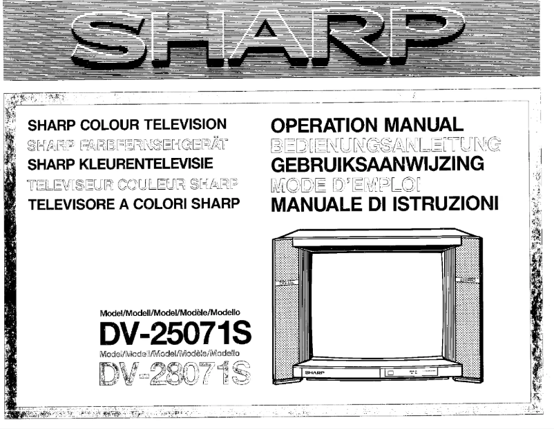 Page 1 de la notice Manuel utilisateur Sharp DV25071S