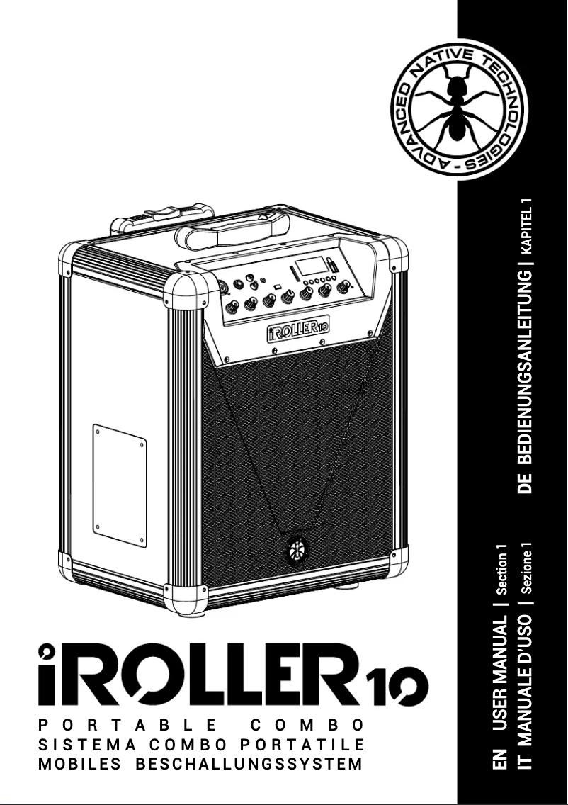 Page n°1 - Manuel utilisateur ANT iRoller 10