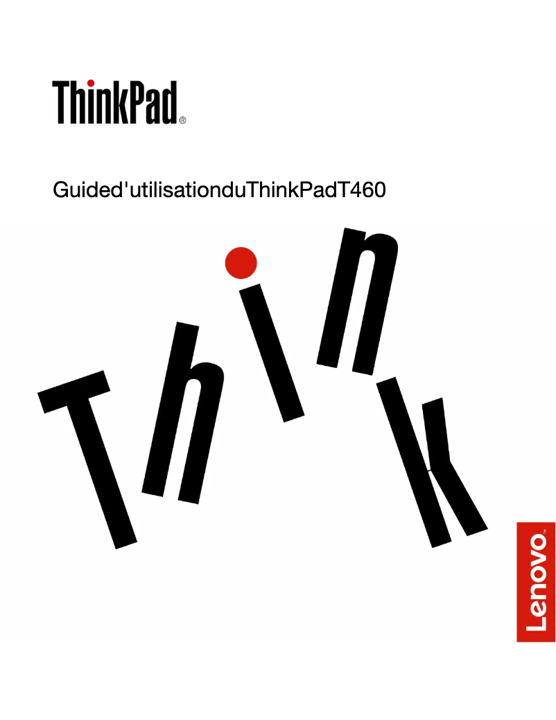 Image de la première page du manuel de l'appareil Thinkpad T460