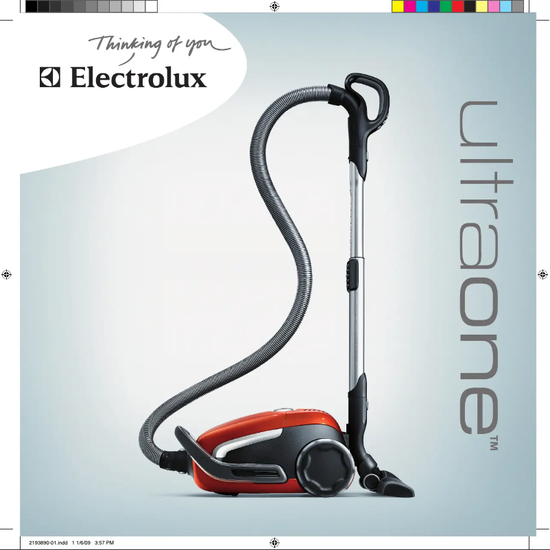Page n°1 - Manuel utilisateur Electrolux UltraOne Z8820
