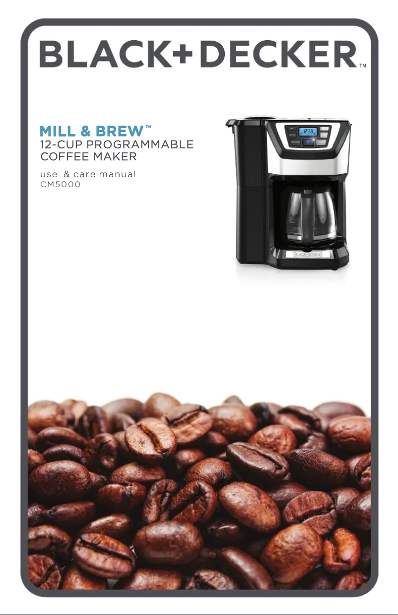 Page 1 de la notice Manuel utilisateur Black & Decker CM5000