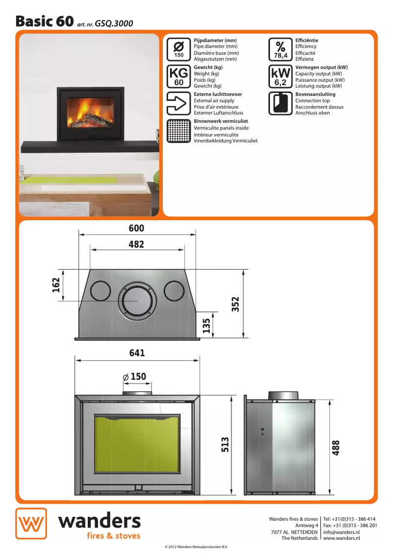 Page n°1 - Manuel utilisateur Wanders Basic 60