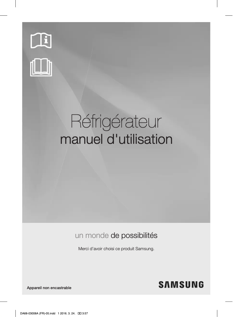 Image de la première page du manuel de l'appareil RR35H6500SA