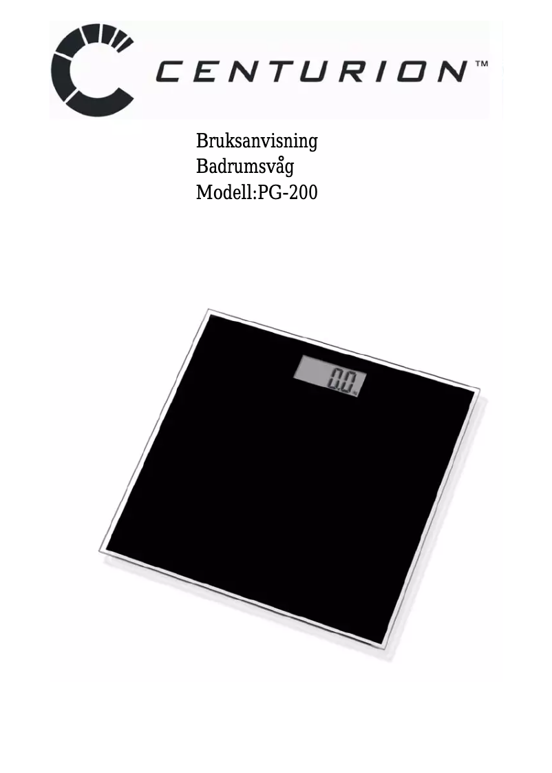 Page 1 de la notice Manuel utilisateur Centurion PG200