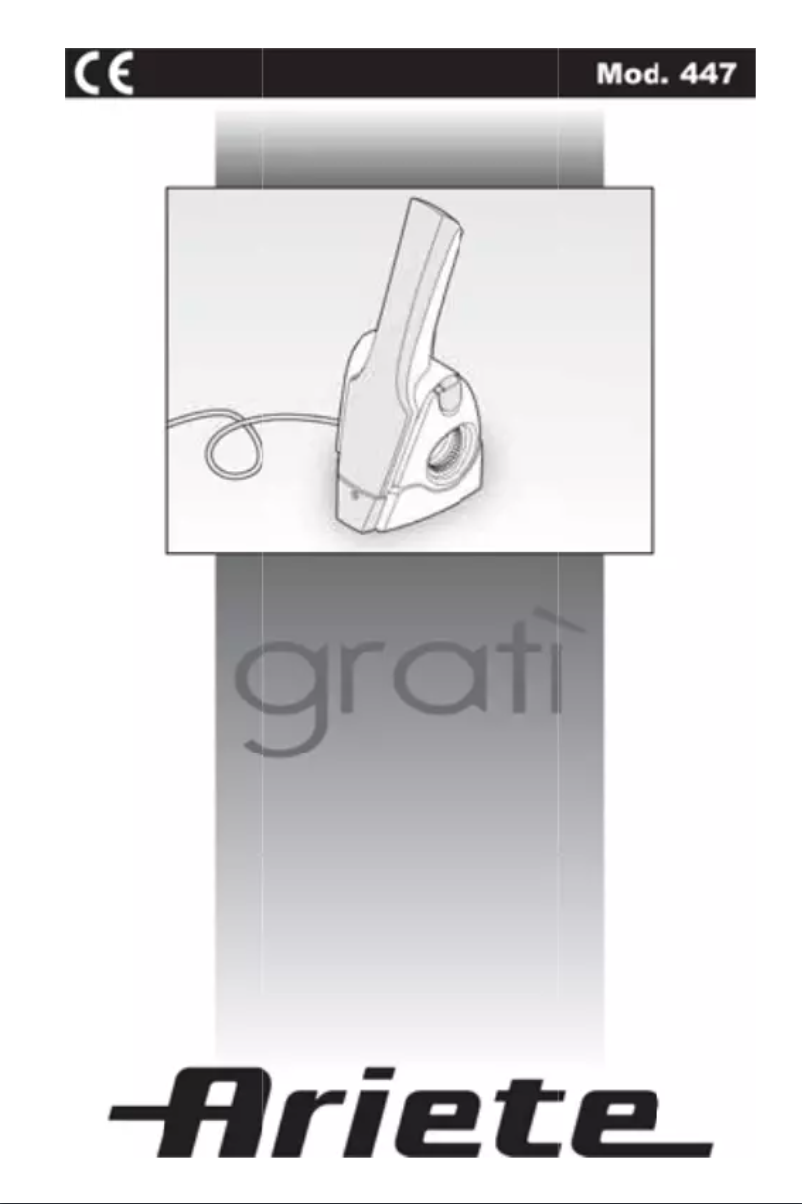 Page n°1 - Manuel utilisateur Ariete 447