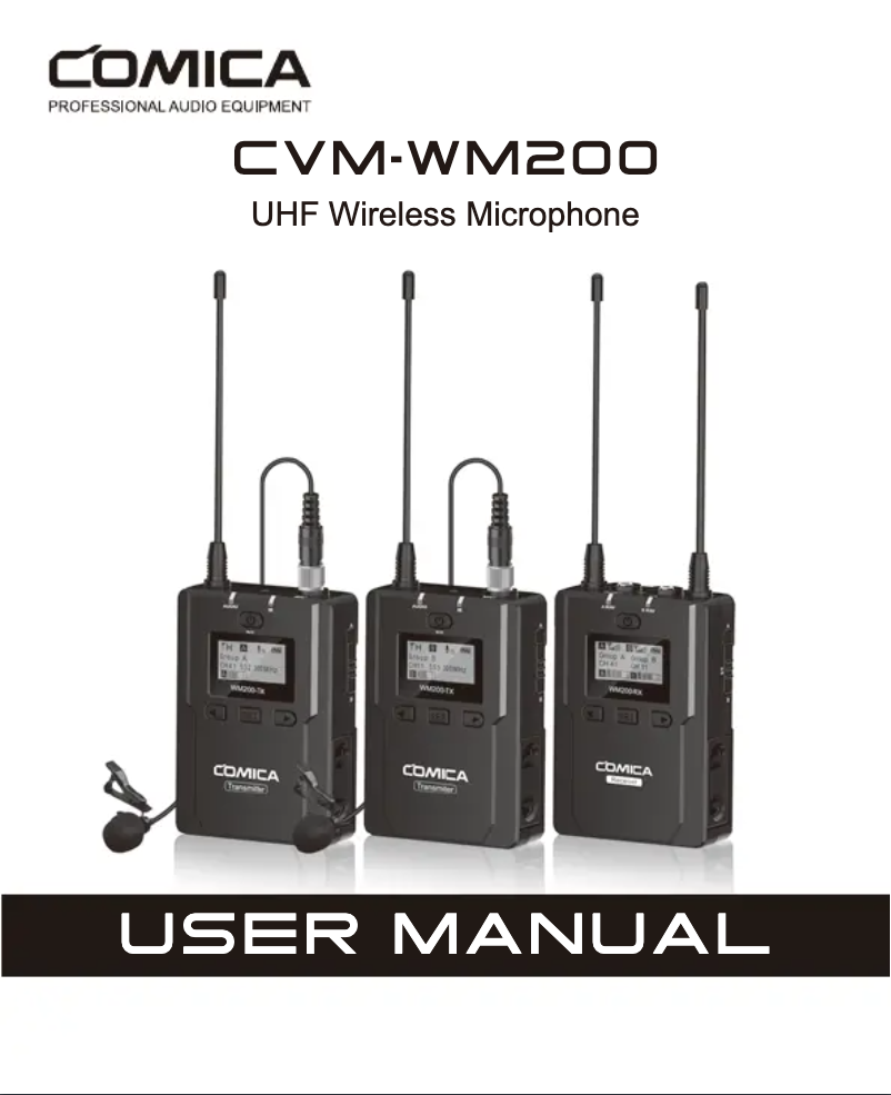 Page n°1 - Manuel utilisateur Comica CVM-WM200C
