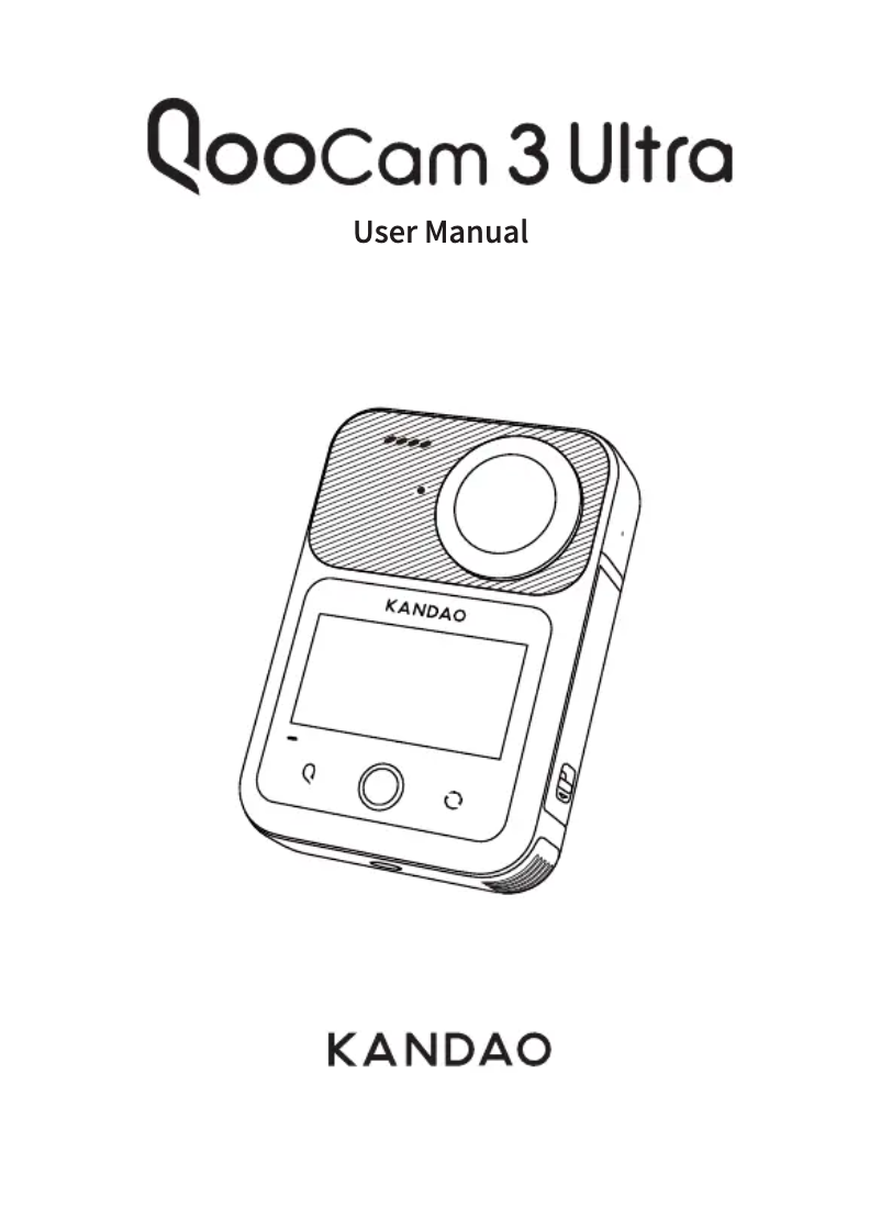 Page n°1 - Manuel utilisateur KanDao QooCam 3 Ultra