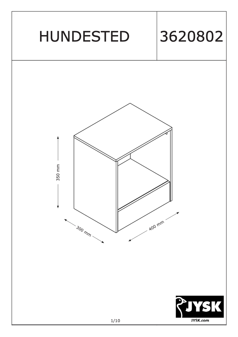 Image de la première page du manuel de l'appareil Hundested