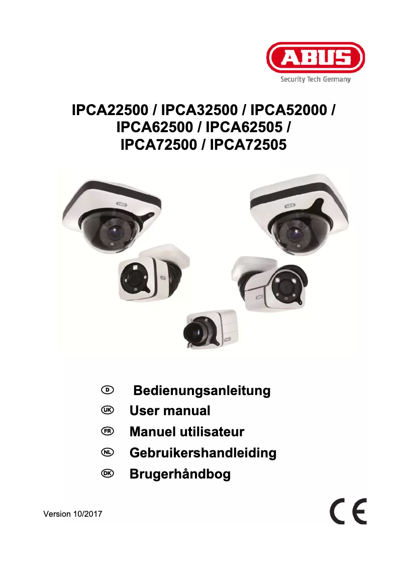 Page 1 de la notice Manuel utilisateur Abus IPCA72500