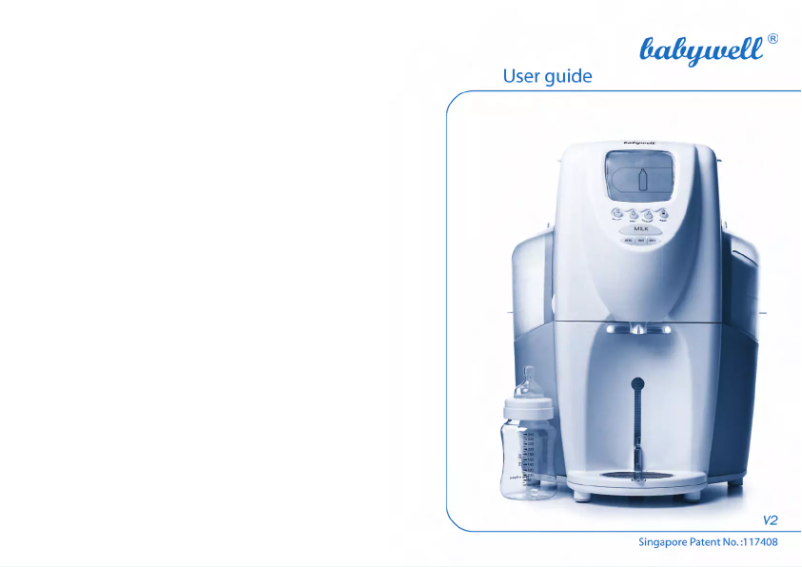 Page n°1 - Manuel utilisateur Babywell Milk Expresso ME2005-01