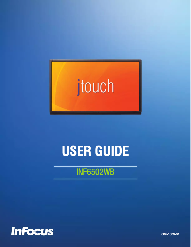 Page n°1 - Manuel utilisateur InFocus INF6502WB