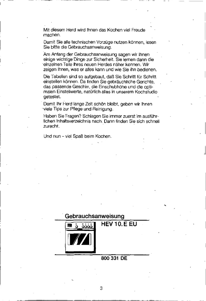 Página 1 del manual Manual de usuario Bosch HEV102E